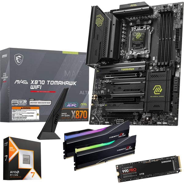 Upgrade Kit MAG X870 TOMAHAWK WIFI + Ryzen 7 9800X3D + 64 GB + 2 TB SSD