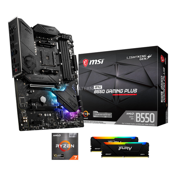 Upgrade Kit MPG B550 GAMING PLUS + Ryzen 7 5800X3D + 32 GB