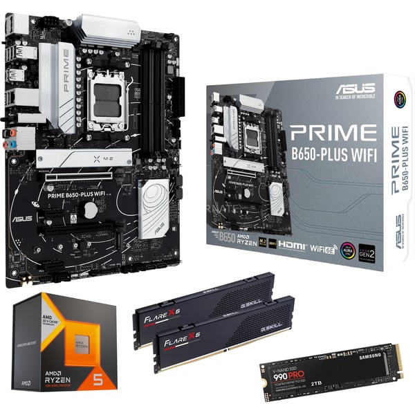 Upgrade Kit PRIME B650-PLUS WIFI + Ryzen 5 7500X3D + 32 GB + 2 TB PRO SSD