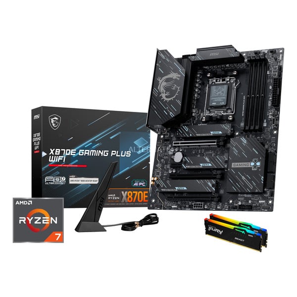 Upgrade Kit X870E GAMING PLUS WIFI + Ryzen 7 9850X3D + 32 GB