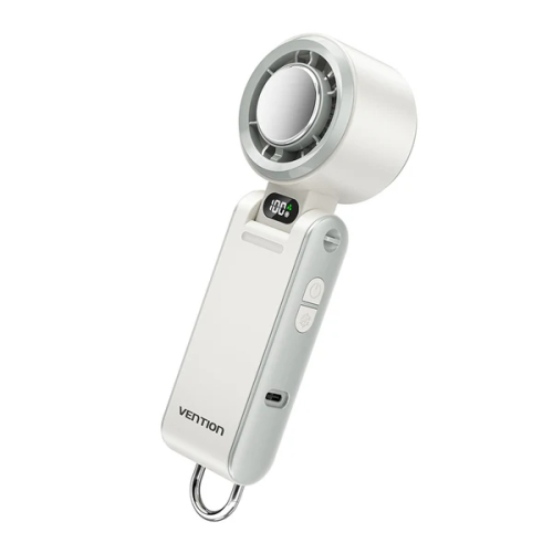 Vemtion PBC Ventoinha de Mão - Velocidade Maxima 13000RPM - Nivel Regulável de 1 a 100 - Função Frio - Bateria de 3000mAh - Ecrã LED - Conexão