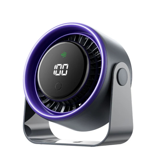 Vemtion PBJ Pro Ventoinha de Mesa - Velocidade Maxima 2500RPM - Bateria de 4500mAh - Modo Noite - Ecrã - Conexão USB-C - Cinza Oscuro