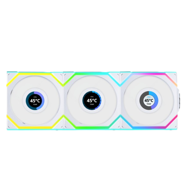 VENTILADOR 120X120 LIAN LI UNIFAN SL WIRELESS LCD WH RV