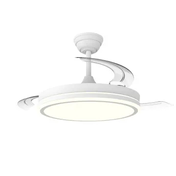 Ventilador de teto retrátil Crystal Night Eco 48W WH