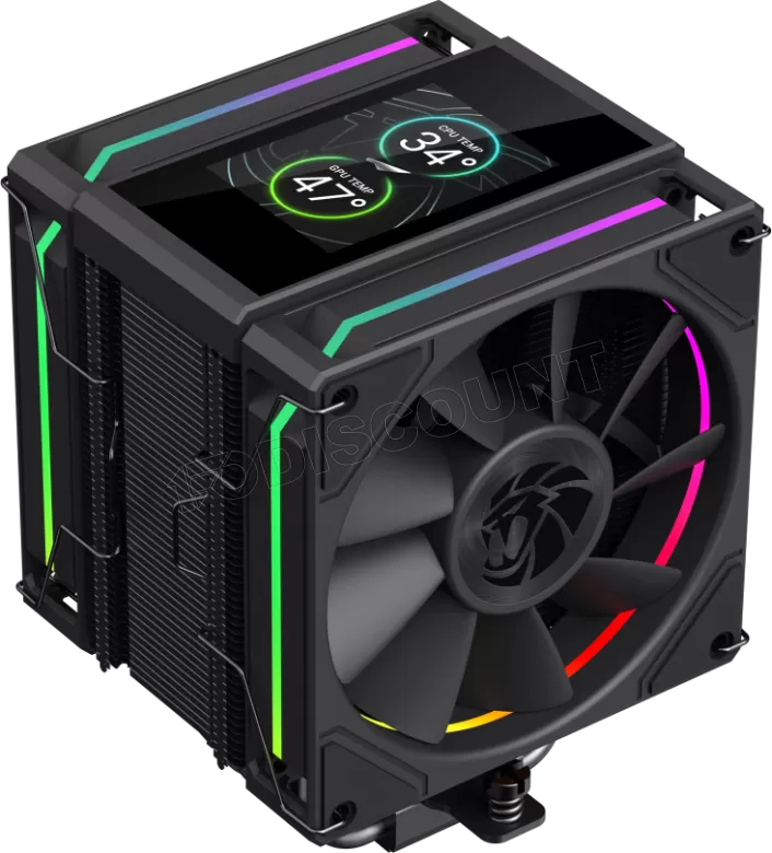 Ventilateur processeur Gamemax Sigma 620 LCD RGB (Noir)