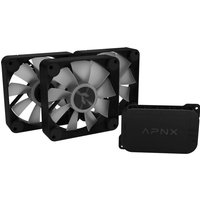 Ventoinha APNX FP1-R-120 PWM ARGB Preto - 120mm (Pack 3)