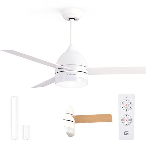 VENTOINHA DE TETO GRUNKEL SKYECO-52 28W 3 ASPAS 132CM 6 VELOCIDAD