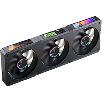 Ventoinha Jonsbo ZC-360  RGB Single-Frame LCD Pretas - Tripla Ventoinha 120mm ( 360mm )