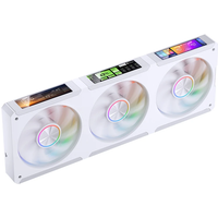 Ventoinha Jonsbo ZC-360  RGB Single-Frame LCD Brancas - Tripla Ventoinha 120mm ( 360mm )