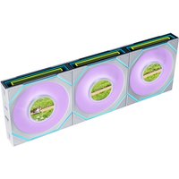 Ventoinha Lian Li UNI FAN SL120 LCD Infinity FLEX Wireless Reverse Blade Branco 120mm (Pack 3)