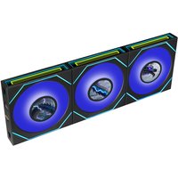Ventoinha Lian Li UNI FAN SL120 LCD Infinity FLEX Wireless Reverse Blade Preto 120mm (Pack 3)