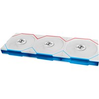 Ventoinha Lian Li UNI FAN TL120 FLEX Wireless Reverse Blade Branco 120mm (Pack 3)