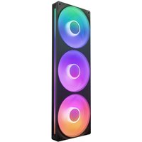 Ventoinha NZXT F360 RGB Core Single-Frame Pretas - Tripla Ventoinha 120mm ( 360mm )