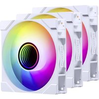 Ventoinha Phanteks M25 Gen2 PWM Reverse Airflow DRGB 120mm Branco (Pack 3)