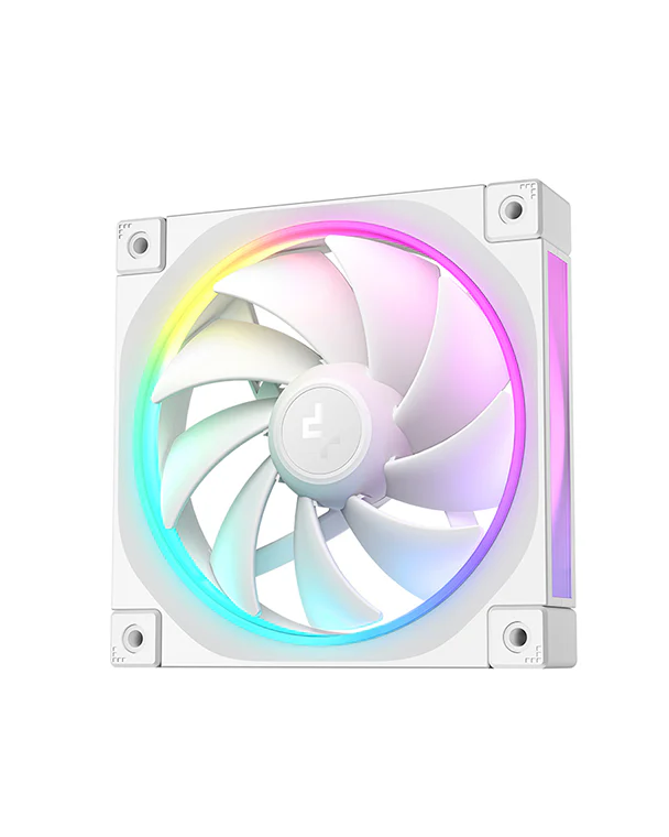 Ventola DeepCool FL12 – ARGB, 120mm, PWM Basso rumore, 1 pezzo, Bianco
