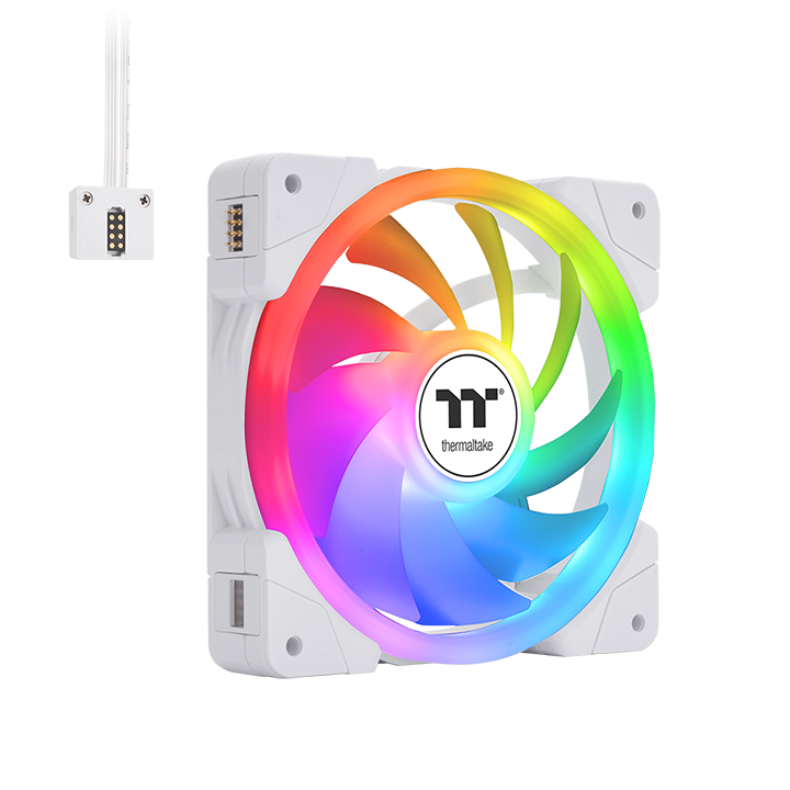 Ventola Thermaltake SWAFAN Ex12 ARGB Sync – 120mm, ARGB, Bianco
