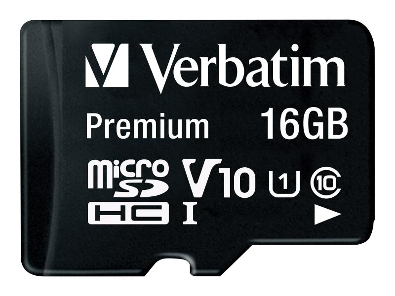 Verbatim 16GB MicroSDHC card classe 10