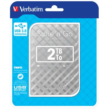 VERBATIM HDD 2.5" 2TB STORENGO USB 3.0 SILVER