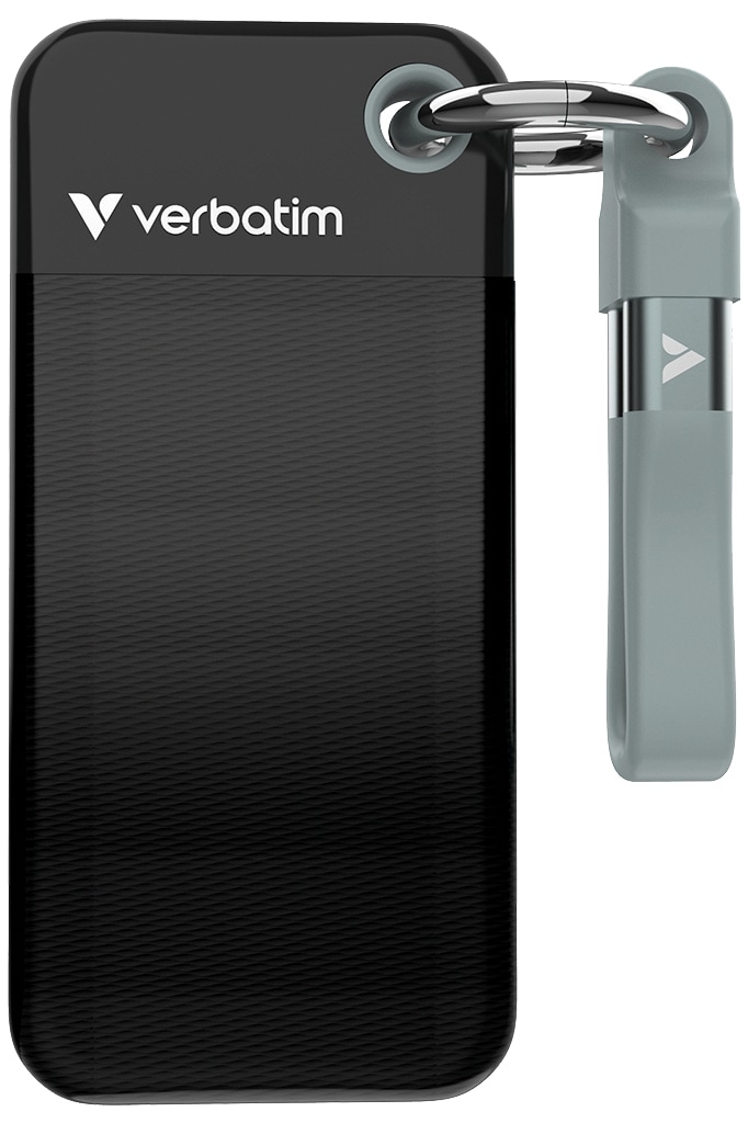 Verbatim Pocket SSD - 1TB - USB 3.2 Gen 2 - Black/Grey