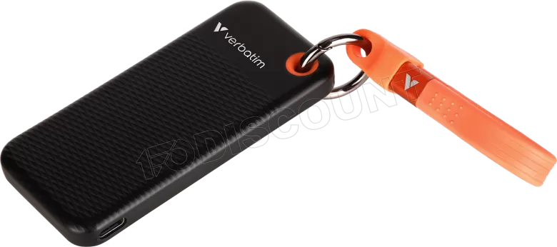 Verbatim Pocket SSD - 256GB - USB 3.2 Gen 2 - Schwarz / Orange