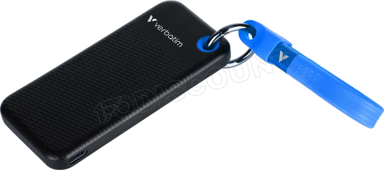 Verbatim Pocket SSD - 2TB - USB 3.2 Gen 2 - Black/Blue