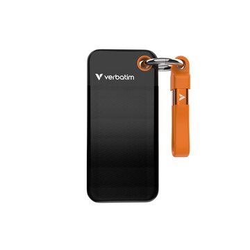 Verbatim Pocket SSD - 2TB - USB 3.2 Gen 2 - Black/Orange