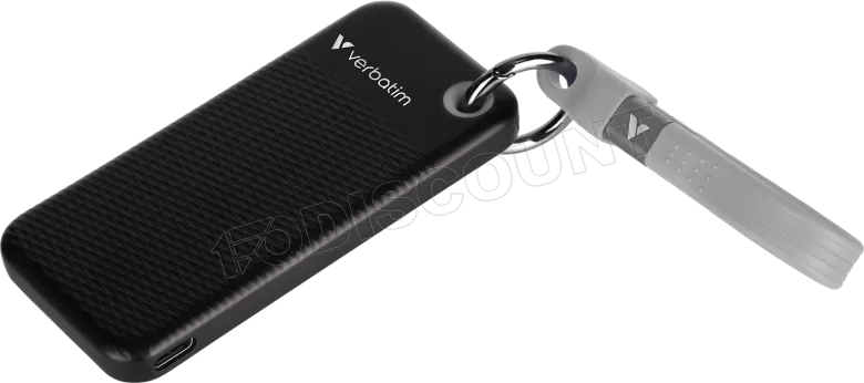 Verbatim Pocket SSD - 512GB - USB 3.2 Gen 2 - Schwarz / Grau
