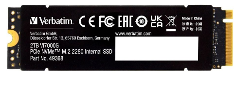VERBATIM SSD VI7000 2TB PCIE NVME M.2 (7000MBS) CDISSIPADOR