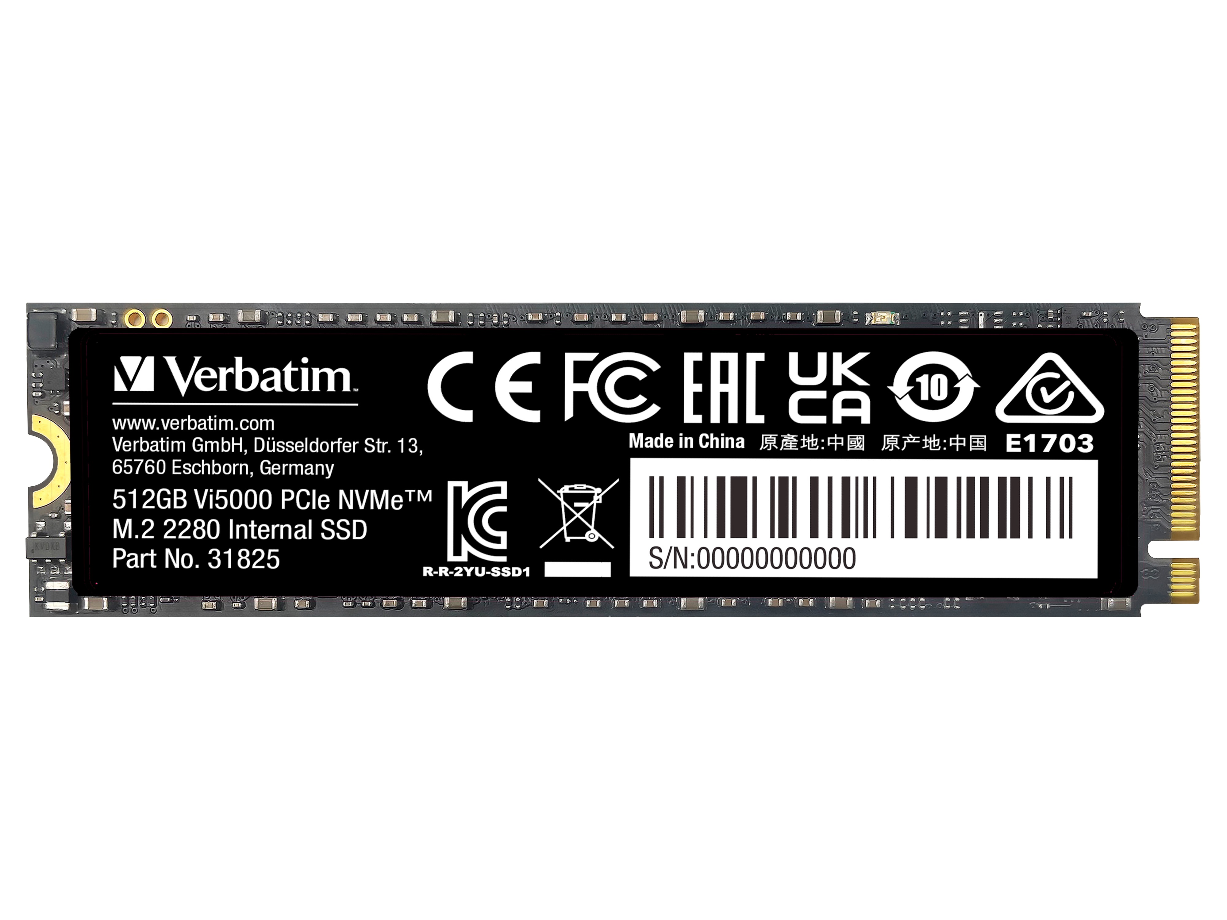 Verbatim Vi5000 PCI-E 4.0 SSD - 512GB