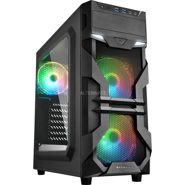 Caixa ATX Sharkoon VG7-W RGB (Preta)