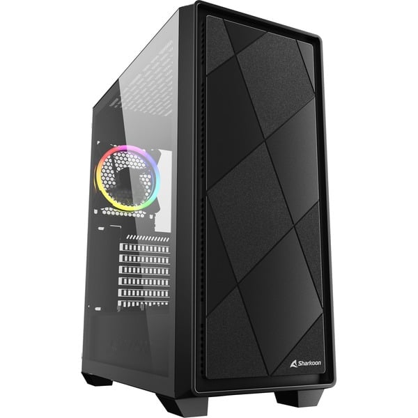 VS8 RGB Black midi tower behuizing