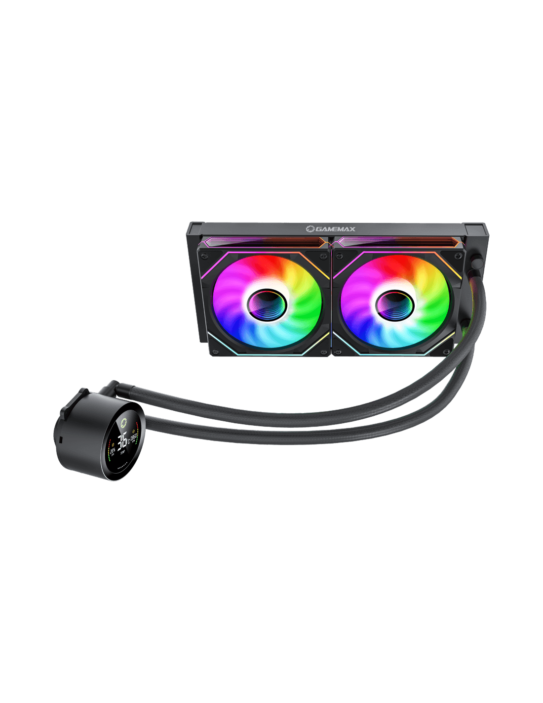 Water Cooler CPU Gamemax IceBurg 240 Digital BK, ARGB, 240mm, LGA/AMD