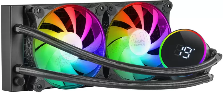 Water Cooler CPU ML-LCD240 RGB 370mm (Preto) - MARS GAMING