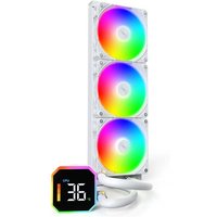 Water Cooler CPU Montech HyperFlow Digital 360mm Branco
