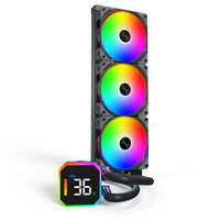 Water Cooler CPU Montech HyperFlow Digital 360mm Preto