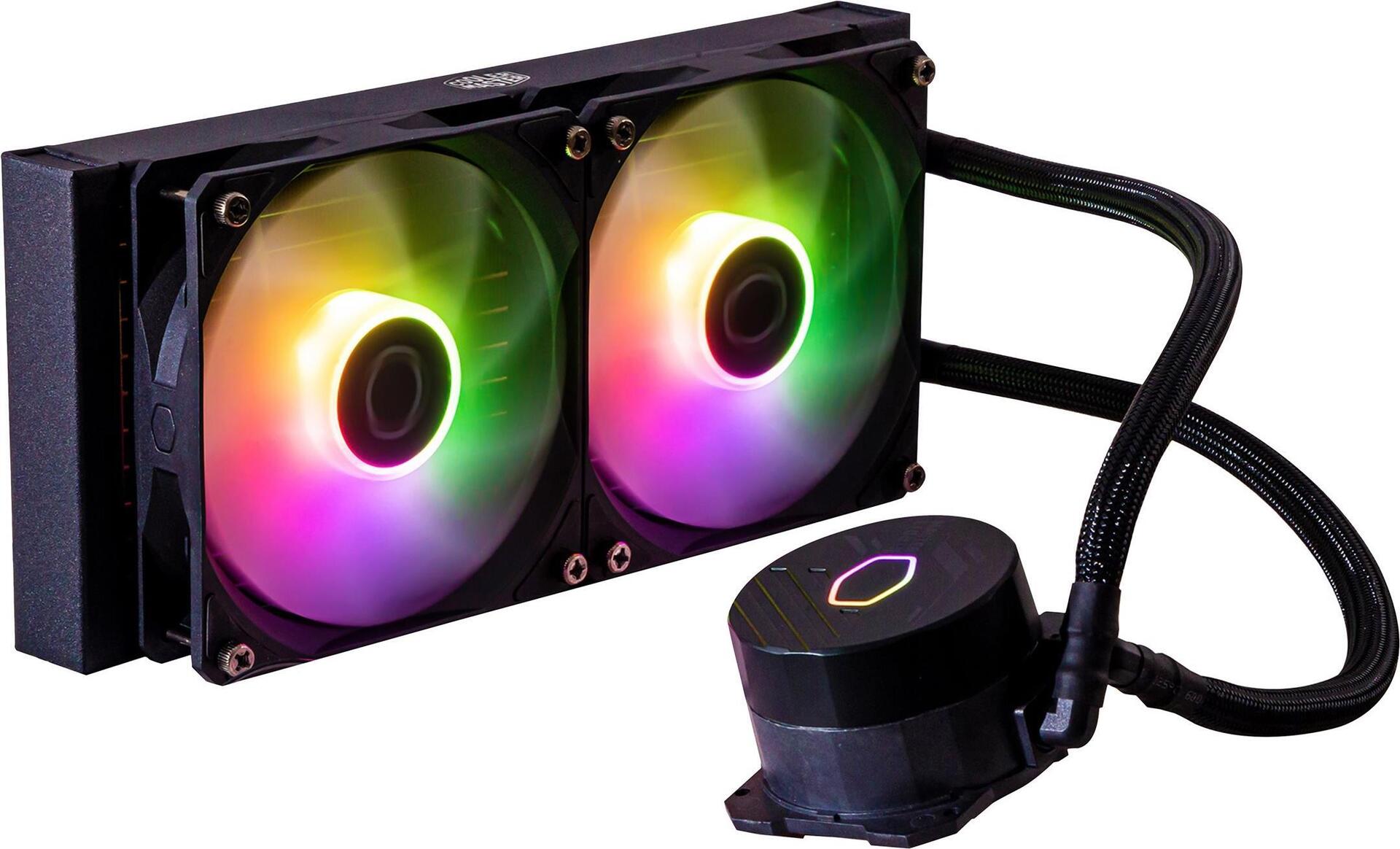 Water Cooler MasterLiquid 240L Core ARGB 240mm (Preto) - COOLER MASTER