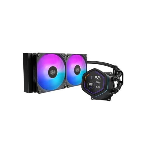 WATER COOLER Msterliquid 240 ARGB/LED Digital 2,1"- Preto
