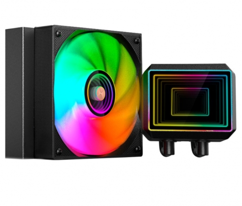 WATERCOOLING MARS GAMING ML-TWO120 ARGB INFINITY 300W TDP COPPER-CORE BLACK MLTWO120