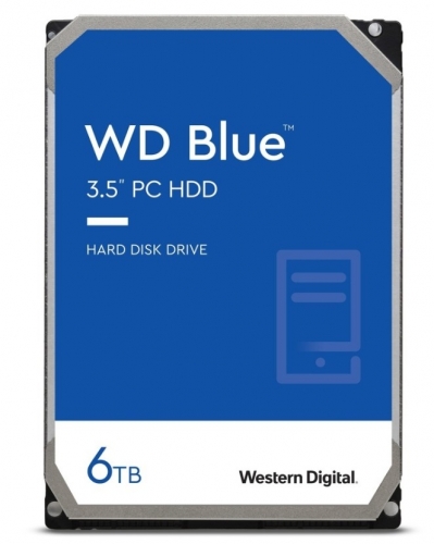 WD Blue HDD  6 TB - interno - 3.5" - SATA 6Gb/s - 5400 rpm - buffer: 256 MB