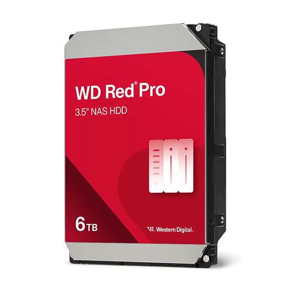 WD HDD 3.5" 6TB 256MB 7200RPM SATA 6GBS RED PRO NAS