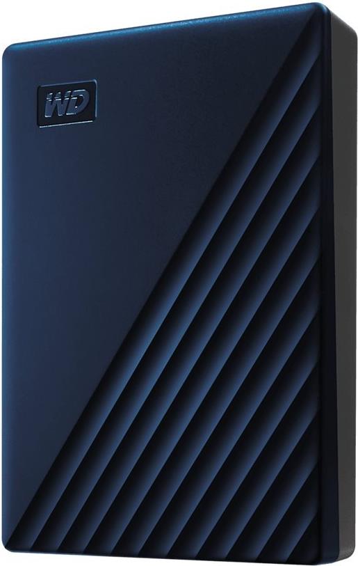 WD My Passport for Mac WDBEJA0060BBL - Disco rígido - encriptado - 6 TB - externa (portátil) - USB 3.2 Gen 1 (USB C conector) - 256-bits AES - azul