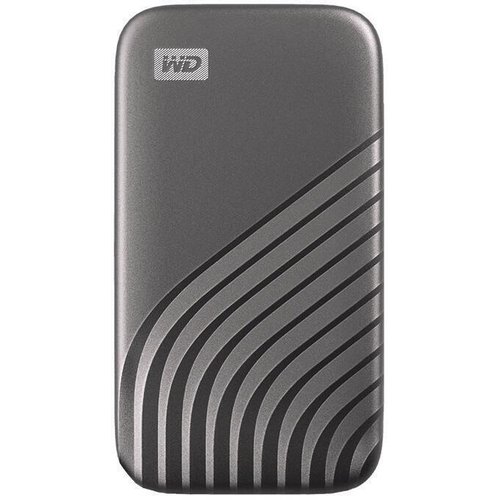 WD My Passport SSD WDBAGF0010BGY - SSD - encriptado - 1 TB - externa (portátil) - USB 3.2 Gen 2 (USB C conector) - 256-bits AES - cinzento espaço