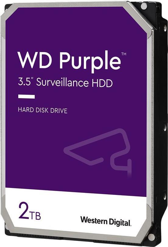 WD Purple WD20PURZ Interne Festplatte 2 TB SATA 6Gb/s 3,5" 5400 RPM 64 MB Cache