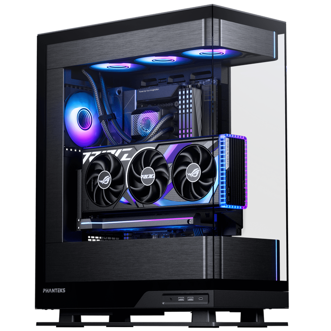 WQHD Gaming-PC-Konfigurator, Phanteks Evolv X2, LGA 1851, Intel Core Ultra Prozessor, RX 9070 / RTX 5080 GPU