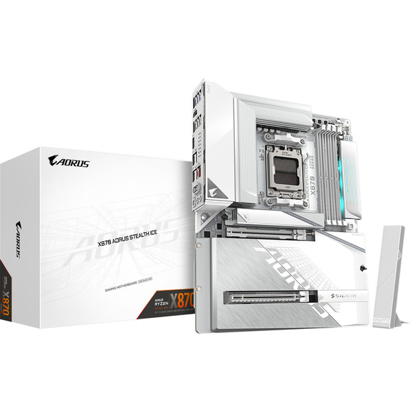 X870 AORUS STEALTH ICE socket AM5 moederbord