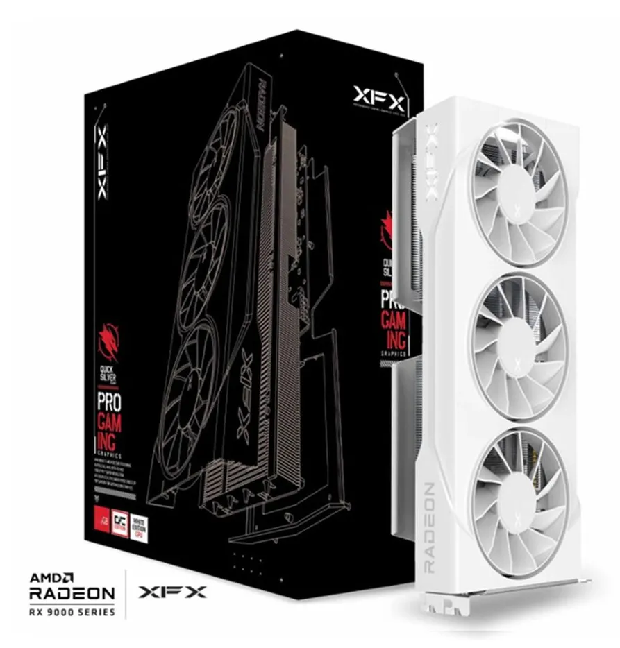 XFX RX 9060XT Swift Triple Fan OC White 16 GB