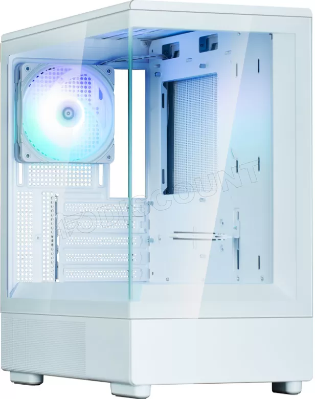 Zalman P10 micro-ATX Gehäuse Tempered Glass Panoramic View - Weiß