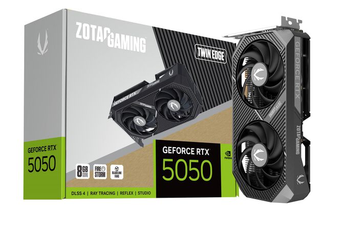 ZOTAC GeForce RTX 5050 Twin Edge OC - 8GB GDDR6 RAM - Grafikkarte