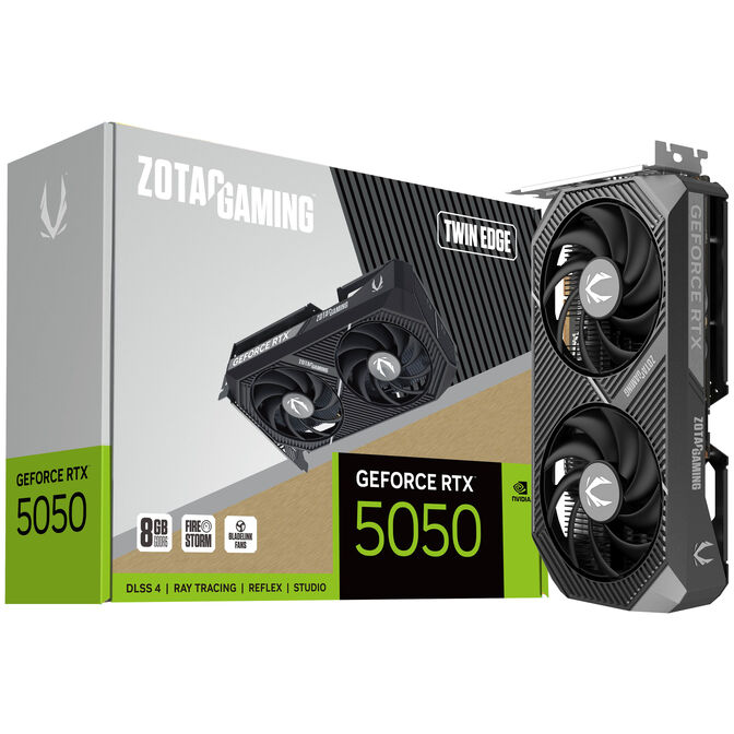 ZOTAC GeForce RTX 5050 Twin Edge - 8GB GDDR6 RAM - Grafikkarte